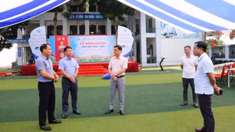 Phường Nghĩa Lộ kiểm tra công tác chuẩn bị năm học mới tại các trường học