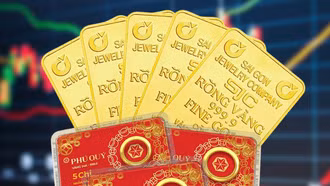 Giá vàng chiều 26/6: Tăng, giảm trái chiều