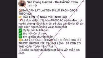 Mạo danh luật sư để giúp lấy lại tiền bị lừa: Nhiều người "sập bẫy"