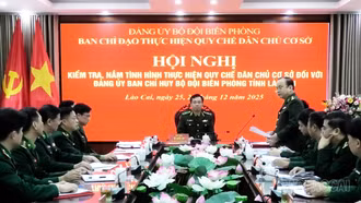 Bộ đội Biên phòng tỉnh Lào Cai: Thực hiện nghiêm túc quy chế dân chủ cơ sở