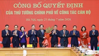 Thủ tướng Lê Minh Hưng chủ trì lễ công bố quyết định về công tác cán bộ