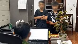 Hai thiếu niên "đố công an bắt được" đã được mời lên làm việc