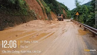 Mưa lũ gây thiệt hại hơn 1,7 tỷ đồng trên các tuyến giao thông do Sở Xây dựng quản lý