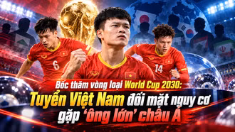Bốc thăm vòng loại World Cup 2030: Tuyển Việt Nam đối mặt nguy cơ gặp “ông lớn” châu Á