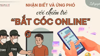 Infographic: Cảnh báo 3 bước 'bắt cóc online' nhắm vào học sinh, sinh viên