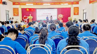 Hơn 100 sinh viên Học viện Thanh thiếu niên Việt Nam thực hành phát triển cộng đồng tại Phúc Lợi