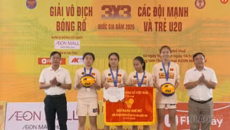 Đội tuyển bóng rổ nữ Lào Cai giành Huy chương Bạc tại Giải vô địch bóng rổ trẻ 3x3 U20 quốc gia năm 2026