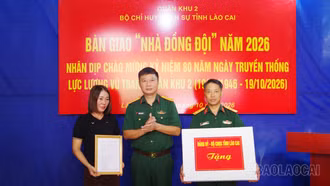 Bộ CHQS tỉnh Lào Cai khánh thành “Nhà đồng đội” tại phường Yên Bái