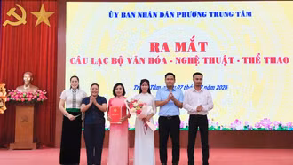 Phường Trung Tâm ra mắt Câu lạc bộ Văn hóa - Nghệ thuật - Thể thao nòng cốt