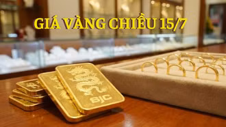 Giá vàng chiều 15/7: Vàng miếng, vàng nhẫn tăng mạnh trở lại sau 2 ngày lao dốc
