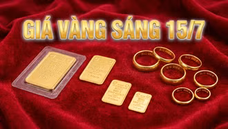 Giá vàng sáng 15/7: Vàng miếng đồng loạt giảm mạnh, đặc biệt SJC