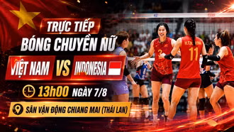 Dẫn trước 2 set, tuyển bóng chuyền nữ Việt Nam thua ngược tiếc nuối trước Indonesia