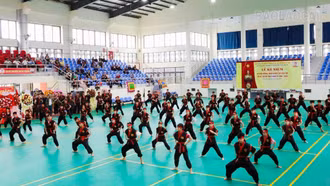 Lễ kỷ niệm 40 năm phong trào luyện tập Võ Nhất Nam tại Mường Lò