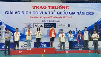 Đoàn cờ vua Lào Cai giành 9 huy chương tại Giải vô địch cờ vua trẻ quốc gia năm 2026