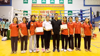 Đội tuyển Lào Cai giành 1 huy chương Vàng, 4 huy chương Đồng tại Giải vô địch Muay trẻ quốc gia