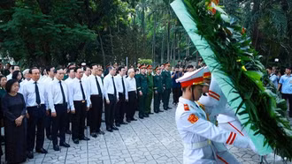 Thủ tướng Lê Minh Hưng: Sứ mệnh này tiếp tục được triển khai cho tới khi quy tập được đầy đủ hài cốt các liệt sĩ
