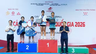 Pickleball trẻ Lào Cai giành huy chương Vàng tại Giải vô địch các nhóm tuổi trẻ quốc gia năm 2026