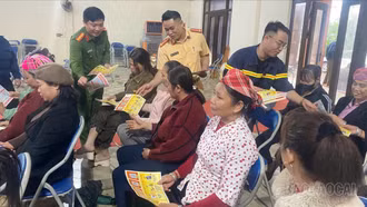 Tuyên truyền bảo đảm trật tự, an toàn giao thông và phòng cháy, chữa cháy tại xã Võ Lao