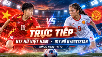 TRỰC TIẾP U17 nữ Việt Nam 2-0 U17 nữ Kyrgyzstan (Hiệp 2): Vàoooooo! Hà Vy tỏa sáng