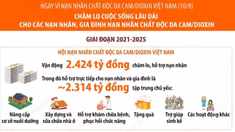 Chăm lo cuộc sống lâu dài cho các nạn nhân, gia đình nạn nhân chất độc da cam/dioxin