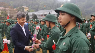 Lào Cai tổ chức Lễ giao nhận quân năm 2026
