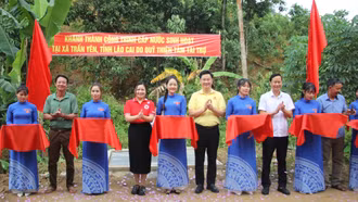 Xã Trấn Yên: Khánh thành công trình cấp nước sinh hoạt trị giá 800 triệu đồng