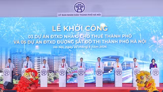 Thủ tướng dự lễ khởi công 5 tuyến đường sắt, 3 dự án nhà ở cho thuê tại Hà Nội với tổng vốn hơn 1,3 triệu tỷ đồng