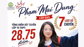 Nữ sinh lập "kỷ lục" trúng tuyển 5 nguyện vọng trường chuyên top đầu