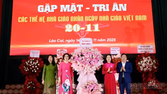 Phân hiệu Đại học Thái Nguyên tại Lào Cai tổ chức gặp mặt, tri ân các thế hệ nhà giáo