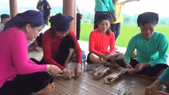 80 nghệ nhân tham gia thi đan lát truyền thống dân tộc Tày