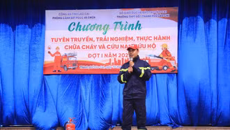 Hơn 1.200 học sinh được trang bị kiến thức phòng cháy, chữa cháy