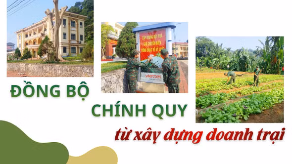 Đồng bộ, chính quy từ xây dựng doanh trại