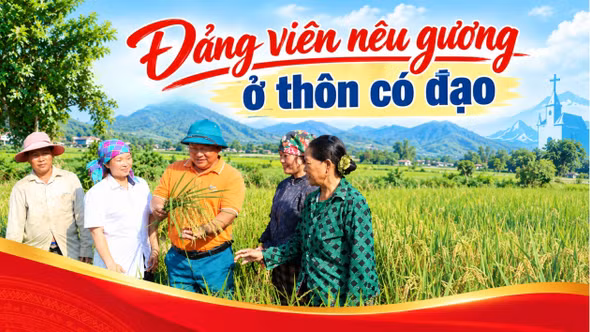 Đảng viên nêu gương ở thôn có đạo