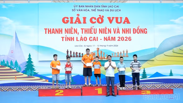 Bế mạc Giải Cờ vua thanh niên, thiếu niên và nhi đồng tỉnh Lào Cai năm 2026