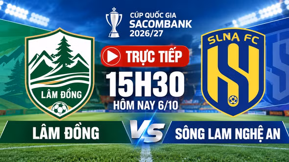 TRỰC TIẾP Lâm Đồng vs Sông Lam Nghệ An: 0-0, thế trận giằng co
