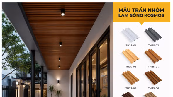 Top 3 thương hiệu trần nhôm nhẹ, bền, phù hợp bán ngoài trời