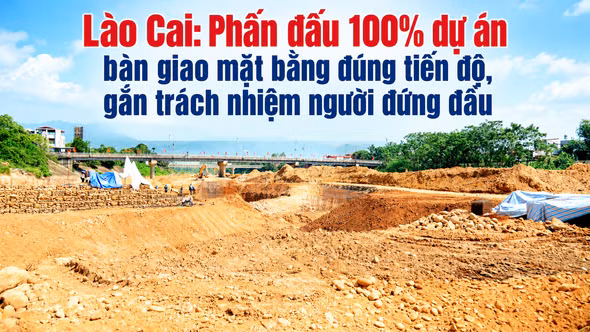 Lào Cai: Phấn đấu 100% dự án bàn giao mặt bằng đúng tiến độ, gắn trách nhiệm người đứng đầu