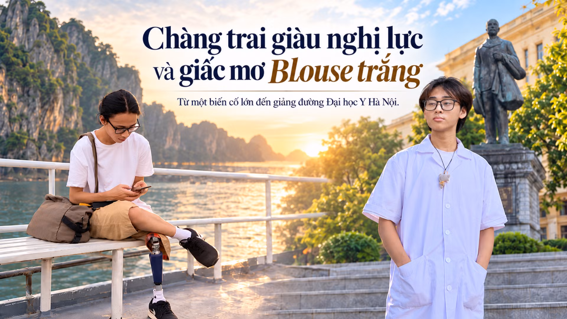 Chàng trai giàu nghị lực và giấc mơ blouse trắng