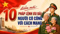 10 điểm mới Pháp lệnh Ưu đãi người có công với cách mạng