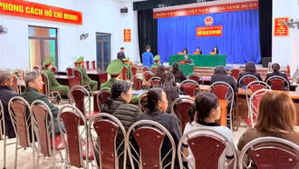 Toà án nhân dân Khu vực I - Lào Cai xét xử lưu động 6 vụ án hình sự về ma tuý
