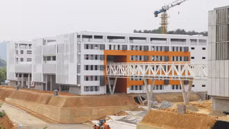 Dự án xây dựng mới Trường THPT Chuyên Lào Cai thi công đạt 90% khối lượng