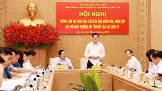 Thông qua dự thảo báo cáo kết quả kiểm tra, giám sát đối với Ban Thường vụ Tỉnh ủy Lào Cai