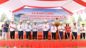 Khởi công xây dựng khu tái định cư cho Dự án đường sắt Lào Cai - Hà Nội - Hải Phòng