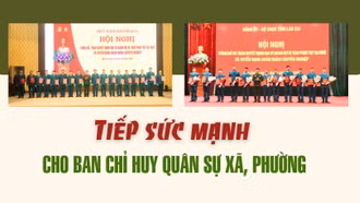 Tiếp sức mạnh cho Ban Chỉ huy Quân sự xã, phường