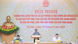 Thủ tướng Chính phủ chủ trì Hội nghị khắc phục hậu quả của cơn bão số 3