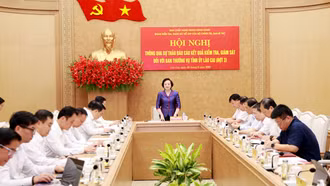 Phó Thủ tướng Chính phủ Phạm Thị Thanh Trà dự hội nghị thông qua dự thảo báo cáo kết quả kiểm tra, giám sát với Ban Thường vụ Tỉnh ủy Lào Cai 