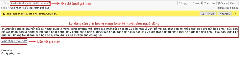 Dấu hiệu nhận biết thư điện tử, tin nhắn lừa đảo ảnh 1