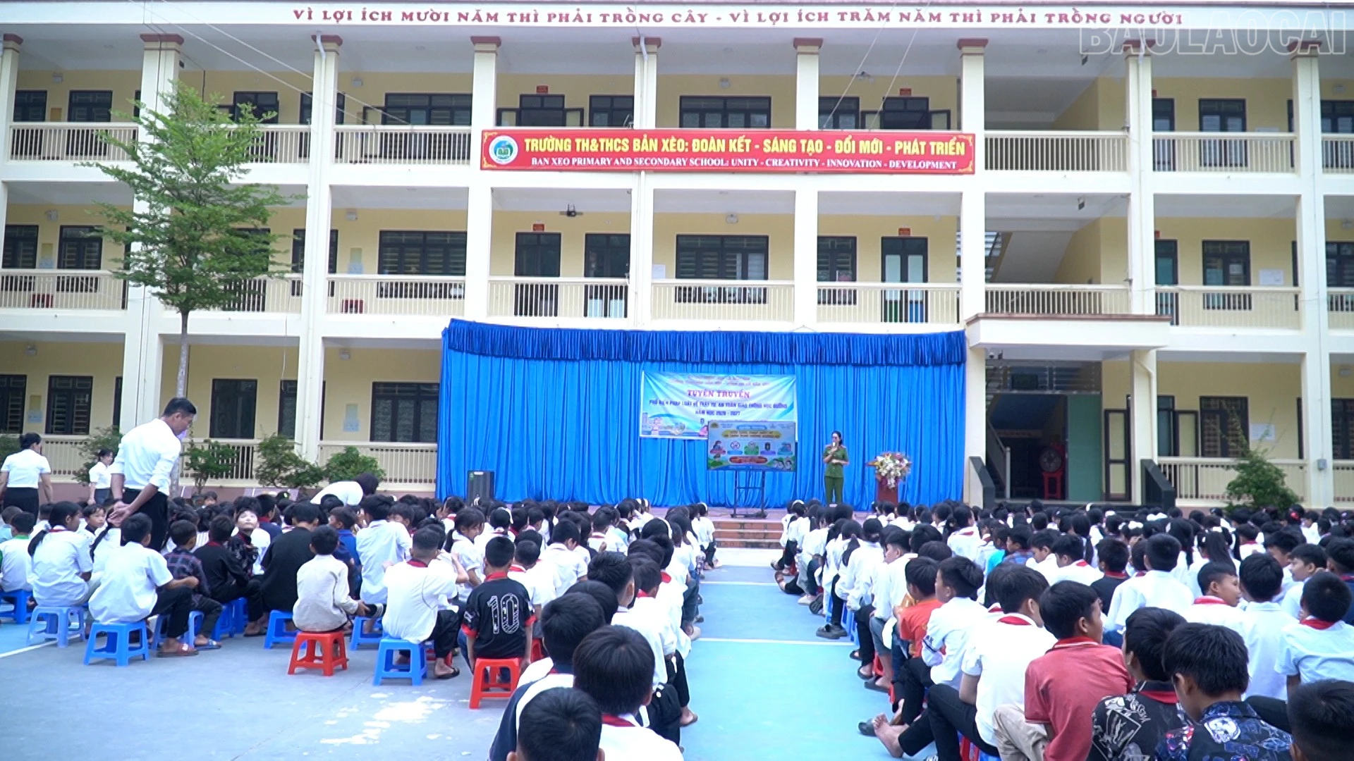 Quang cảnh buổi tuyên truyền.