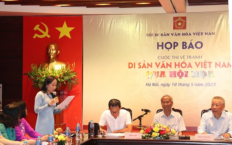 Ban Tổ chức công bố các thông tin về cuộc thi vẽ tranh “Di sản văn hoá Việt Nam qua hội họa”.