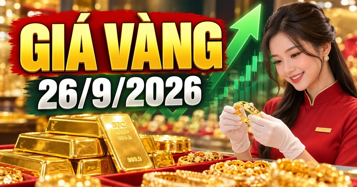 Giá vàng 26/9: SJC đi ngang, vàng thế giới hồi nhẹ
